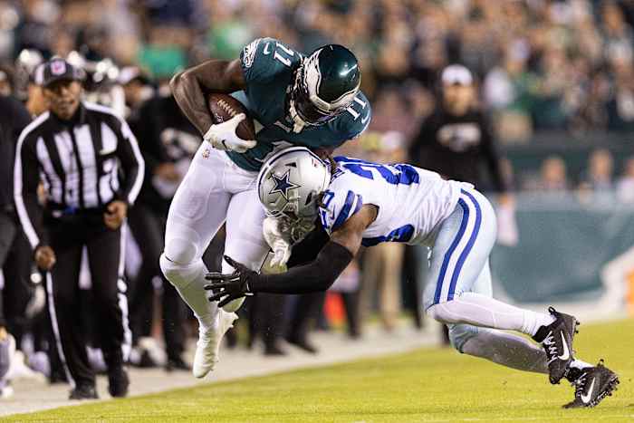 A.J. Brown and the Philadelphia Eagles will take on the Dallas Cowboys in Week 9.